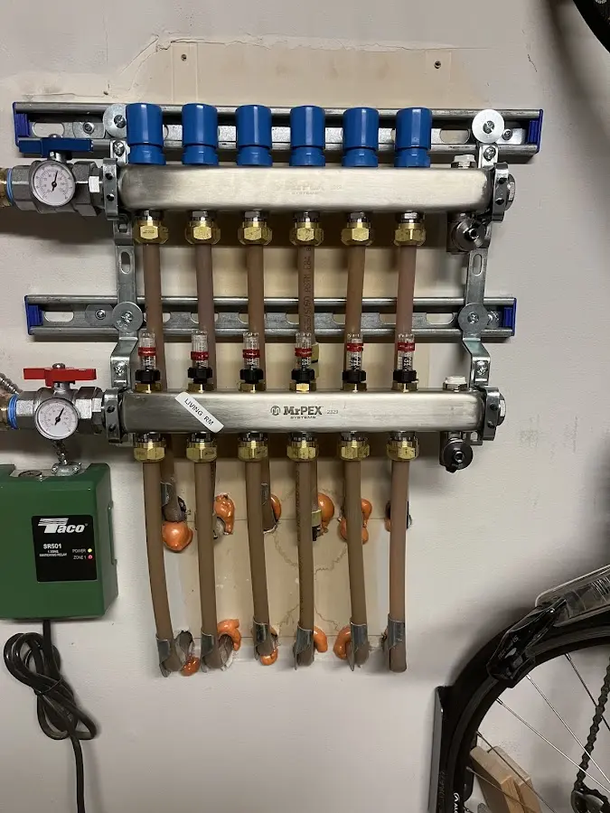 Plumber performing Gas Leak Detection at a residential property in LaFayette